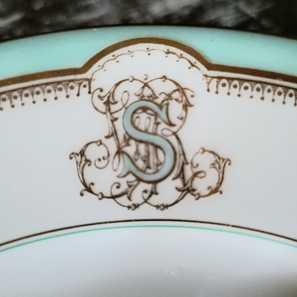 Antique F. Dommartin France Bird Pedestal Plate / Cake Plate / Cake Stand - Picture 3 of 7